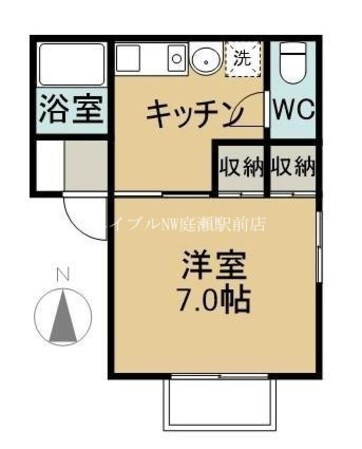 黒住コーポの物件間取画像